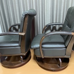 回転椅子 2台 おまとめ 傷あり 椅子  チェアの画像