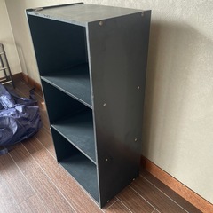 11/30まで❗️3段カラーボックス　黒の画像