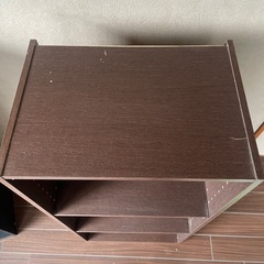 11/30まで❗️3段カラーボックス　ブラウンの画像