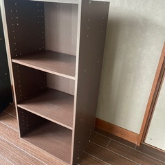 11/30まで❗️3段カラーボックス　ブラウンの画像