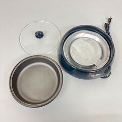 stp-3549　着脱式　電気グリルパン　MGP-1051T　ヴェールフォンセ　直径25cm　温度調節器付き　フッ素樹脂加工　丸洗いOK　焼く　煮る　鍋　電気調理器具の画像