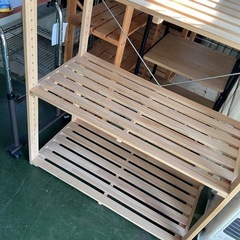 木製ラック　棚 横大きめ　中古の画像