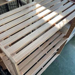 木製ラック　棚 横大きめ　中古の画像