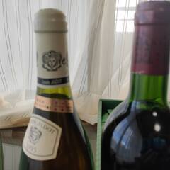 贈答品で頂いたワイン、箱入りの画像