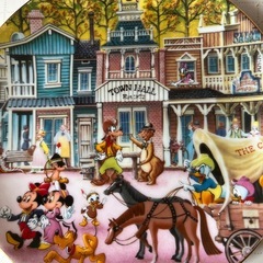 Disney ウェスタンランドの飾り皿の画像
