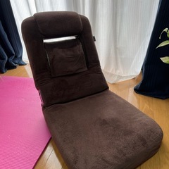 リクライニング座椅子・ミニクッションセットの画像