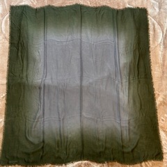 ボッテガヴェネタBOTTEGA VENETAボッテガベネタマフラーストールショールスカーフ緑色ウール100％縦136横134イタリア製ユニセックス男女兼用 レディースlady's LADYS女性用婦人ウィメンズwomen’sメンズmen’s男性用紳士の画像