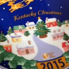2015年　ケンタッキー　クリスマス絵皿の画像