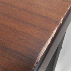 デスク 幅100cm テーブル ダンテ 作業台 机 PCデスク ブラウン系 ☆ 札幌市北区屯田 の画像