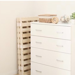 シングル 4つ折り桐すのこベッドの画像