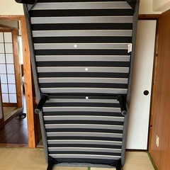 シングルベッド　マットレス　ベッドフレーム付　ニトリ　カバー付　の画像