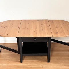 IKEA 折りたたみテーブル 高さ52cm 最大幅140cm 奥行き62cmの画像