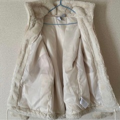 Adidas フリースジャケット ベージュの画像