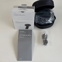 【新品】cado カドー ハンディファン STREAM Mini STR-10D-BK 充電式 携帯扇風機 ブラック USB Type-C/PD急速充電 小型 静音 軽量 約2000mAh 最大約10時間 卓上/手持ち 角度可変 フレックス構造 ストラップ対応 ポーチ付の画像