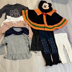 ❤️無料❤️女の子80-85cm秋冬11点セットミッキーポンチョの画像