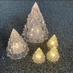 未使用に近い商品　IKEA LEDライトツリー 16cm+11cm+6cm クリスマスの画像