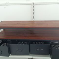 ★リユースのサカイ日立店★HJ8266  テレビ台 ブラウン/ブラック H50.5×D40×W120 クリーニング済み の画像