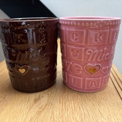 新品未使用sangoコラボ ディズニーペアマグカップ 電子レンジ不可ですの画像