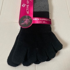 グンゼ ソックス アクティブスタイル 5本指 スニーカー丈1足&ソックス2足の画像