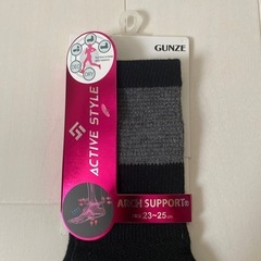 グンゼ ソックス アクティブスタイル 5本指 スニーカー丈1足&ソックス2足の画像