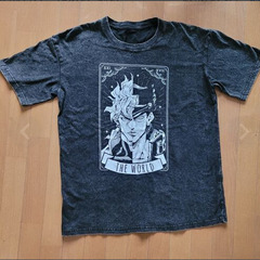 新品、未使用 ~~❤️ジョジョの奇妙な冒険⚓ - Tシャツ、ザ・ワールド (Lサイズ) ヴィンテージシャツの画像