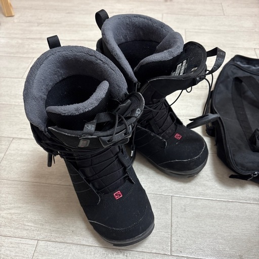 レディース スノーボード一式セット（板k2/ビンディングhead /ブーツsalomon/ケース×2/メンテナンス用品）