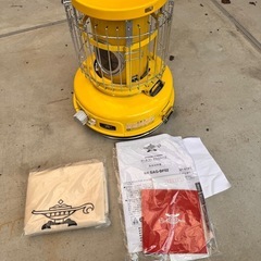 『美品』　センゴクアラジン ポータブルガスストーブ SAG-BF02-Y　イエローの画像