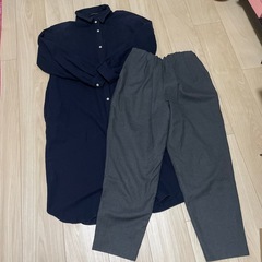 追加⭐︎衣類　デニムワイドパンツとトップス等6点の画像