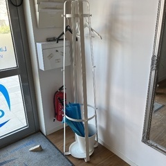 【廃盤】IKEA（イケア）「ENUDDEN（エヌーデン）」コートスタンド　ハンガーラック　ポールハンガー　傘立ての画像