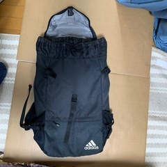 adidas黒リュック34Lサッカー中古品の画像