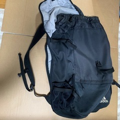 adidas黒リュック34Lサッカー中古品の画像
