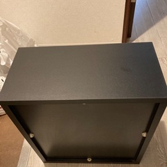 ◾️ガラス扉キャビネット CDラック ラック 棚 キャビネットの画像