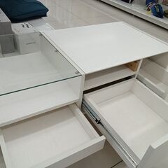 ★リユースのサカイ日立店★HJ8269  ドレッサー ホワイト H37～71×D44.5×W94.5 クリーニング済み の画像