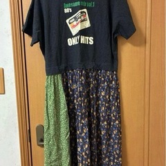 ニコアンド　MODE NORM CORE リメイクライクフラワーワンピース Mサイズの画像