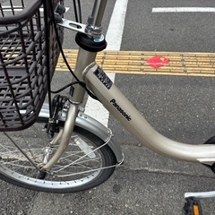 中古美品20インチ Panasonic電動アシスト自転車　8Ah 大阪の画像