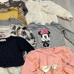 ❤️無料❤️女の子90cm秋服10点セットくまさんミニーまとめての画像