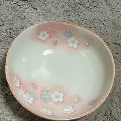 桜 柄 大森皿  2点 美品ですの画像
