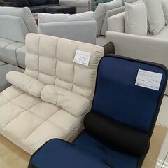 ★リユースのサカイ日立店★HJ8271  座椅子（ゲーミングチェア） ネイビー H71～11×D158～78×W49 クリーニング済み の画像