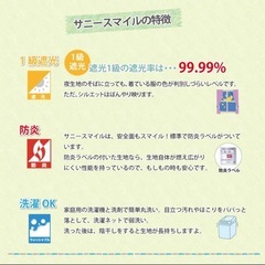 1級遮光 防炎 カフェカーテン 2枚セットの画像