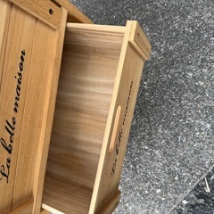 スツール　引き出し付きの画像