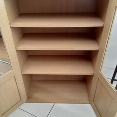 ★リユースのサカイ日立店★HJ8272  食器棚 ナチュラルブラウン H90×D29×W60 クリーニング済み の画像