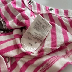 ピンク🐼半袖80の画像