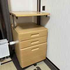 コーナーラック（高さ調節可・3段引き出し付き）- 決まりましたの画像