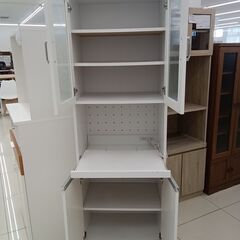 ★リユースのサカイ日立店★HJ8273  食器棚 ホワイト H180×D41×W58.5 クリーニング済み の画像