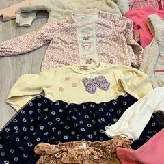 ❤️無料❤️女の子90cm秋冬10枚セットSourisキティーちゃんうさぎちゃんの画像