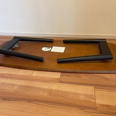 天然木　ローテーブル　折りたたみの画像