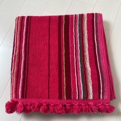 （2枚セット）カラフルストライプマルチカバー（やや厚め生地）の画像