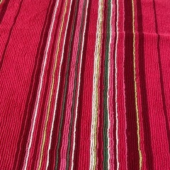 （2枚セット）カラフルストライプマルチカバー（やや厚め生地）の画像