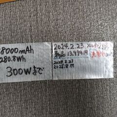 大容量バッテリー【78000mAh】良品の画像