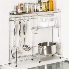 ニトリ　コンロ横ラックの画像